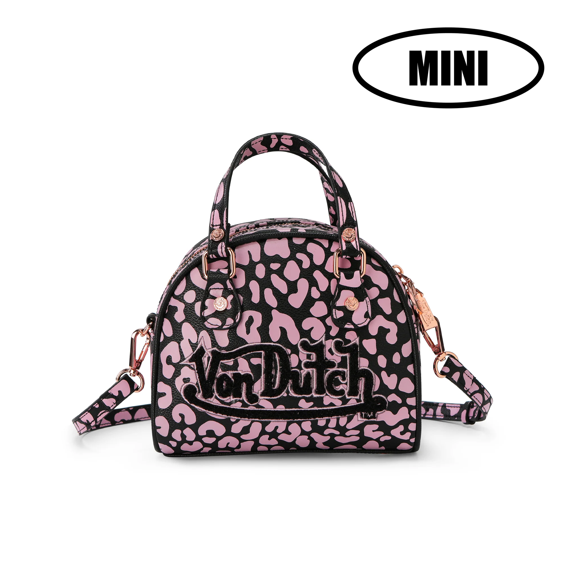 Mini Bowling Bag - Light Pink Cheetah