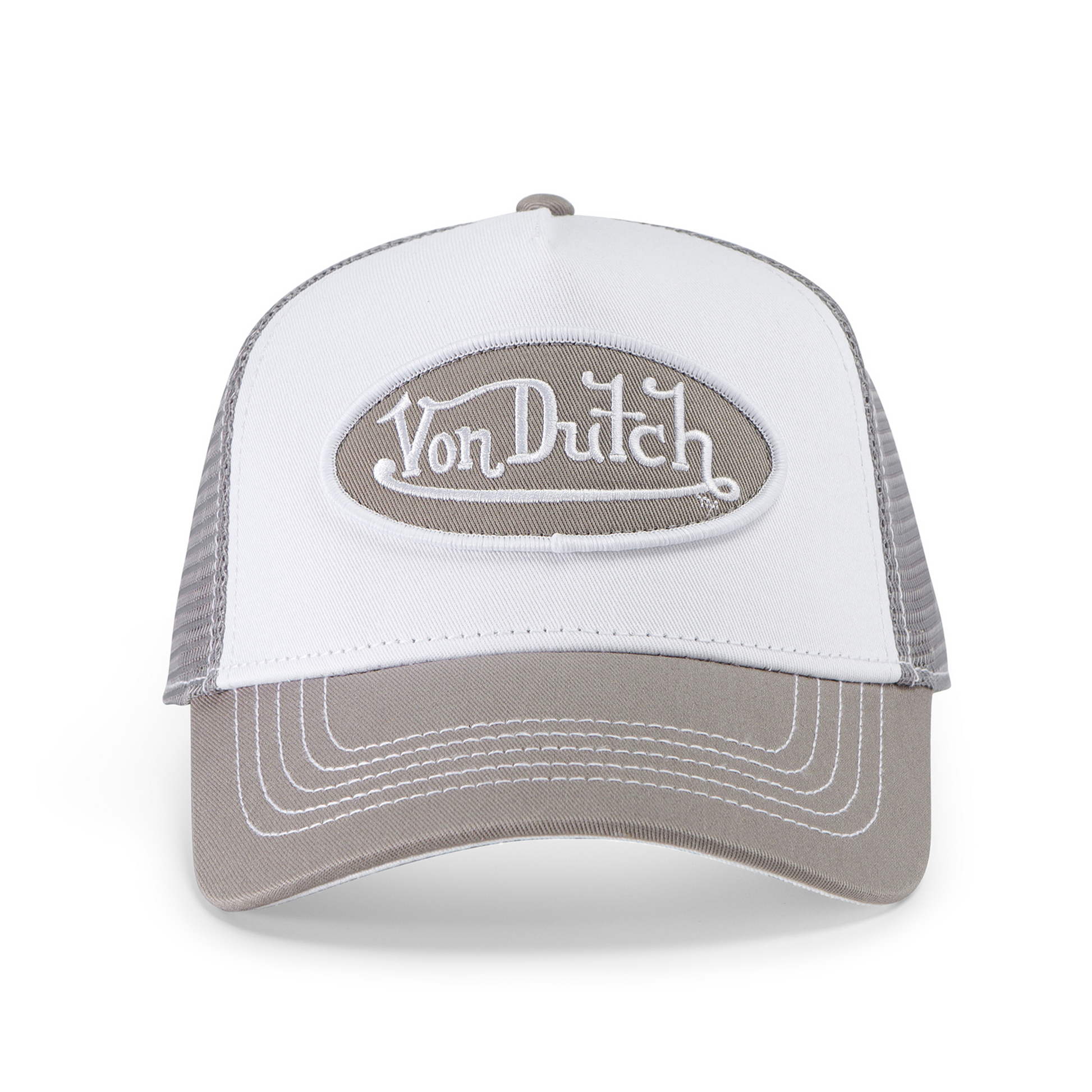 Light Grey & White Trucker Hat