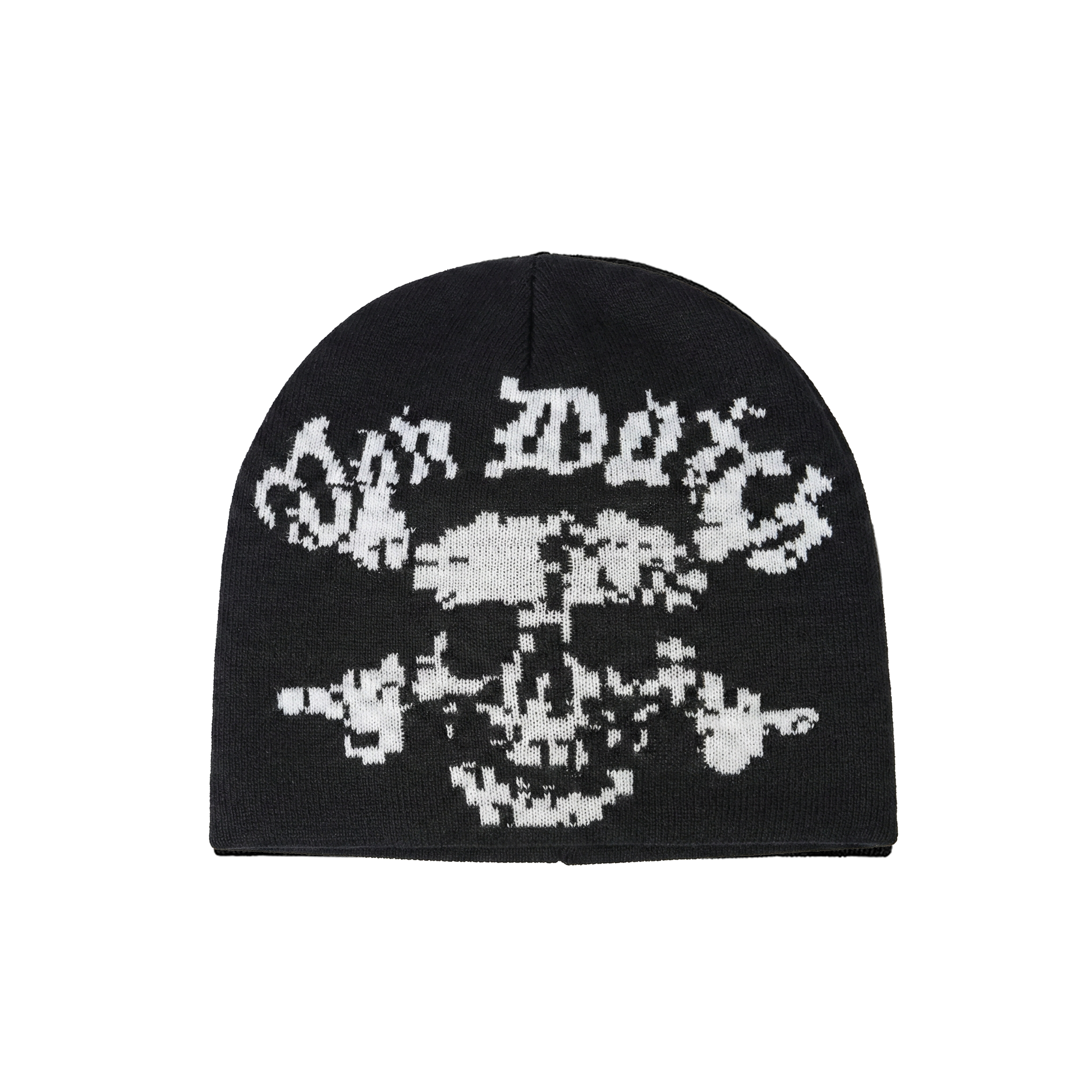 GLITCH REAPER BEANIE - BLACK