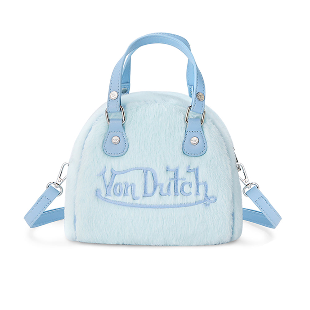 BABY BLUE FURRY BOWLING BAG