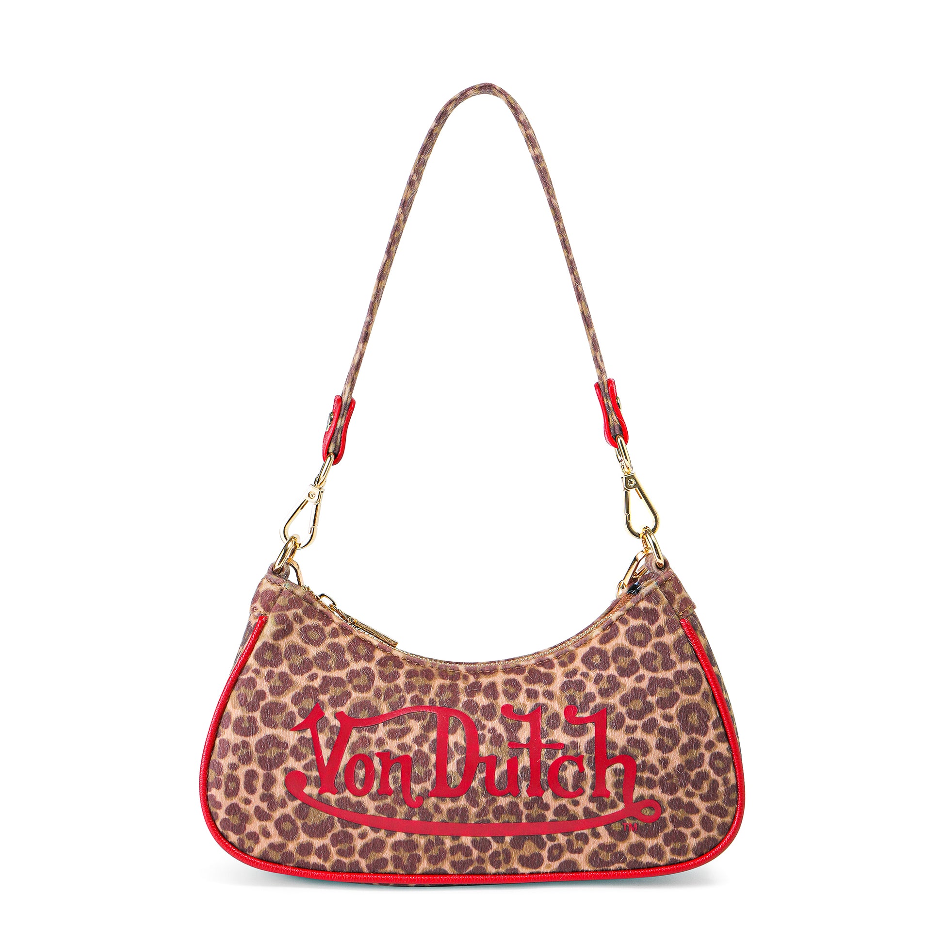 VON DUTCH LEOPARD SHOULDER BAG