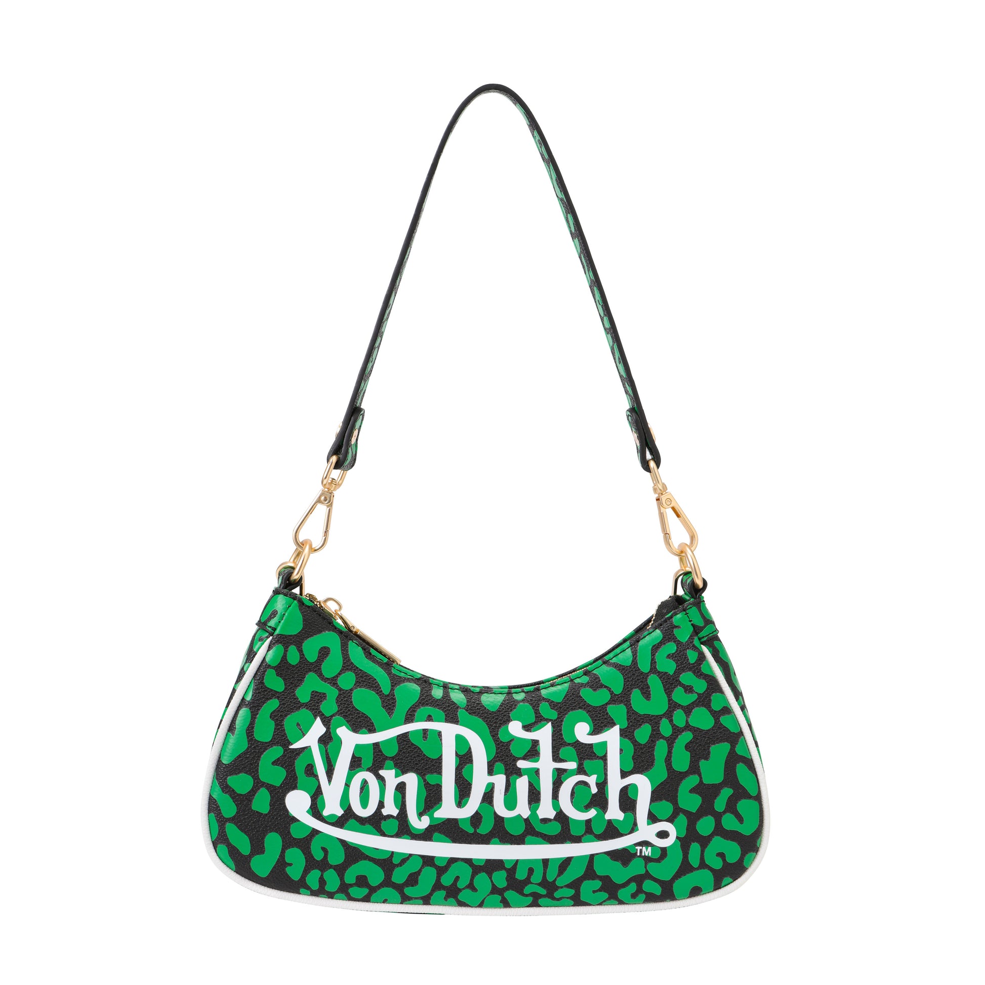 Lime Green Cheetah Shoulder Bag