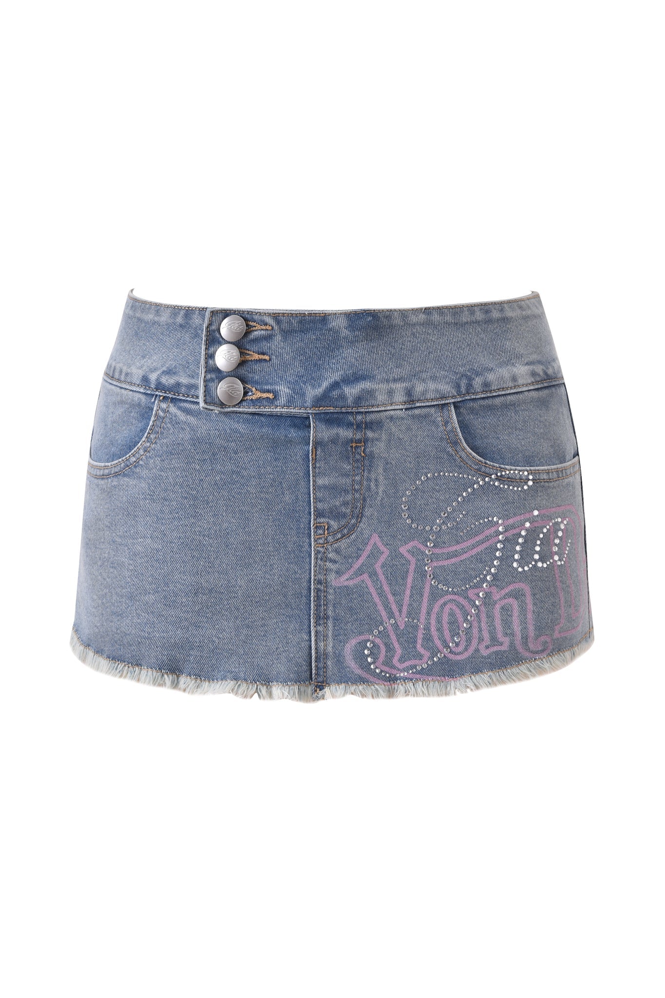 I.AM.GIA X VON DUTCH SYNDRA DENIM MINI SKORT