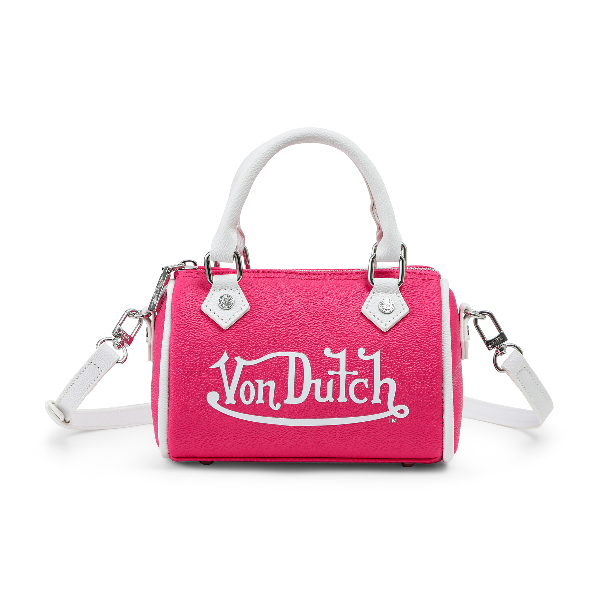 Core Hanna Bag - Hot Pink & White