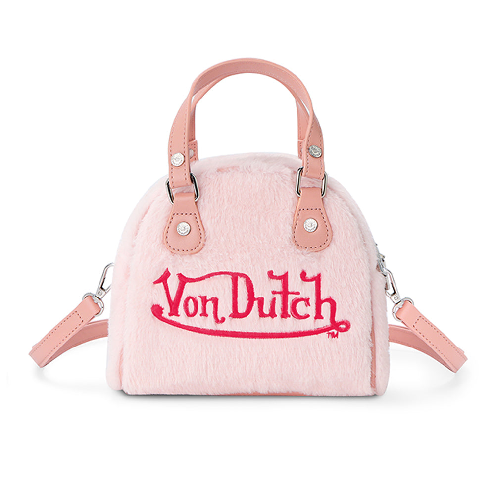 Light Pink Furry Bowling Bag