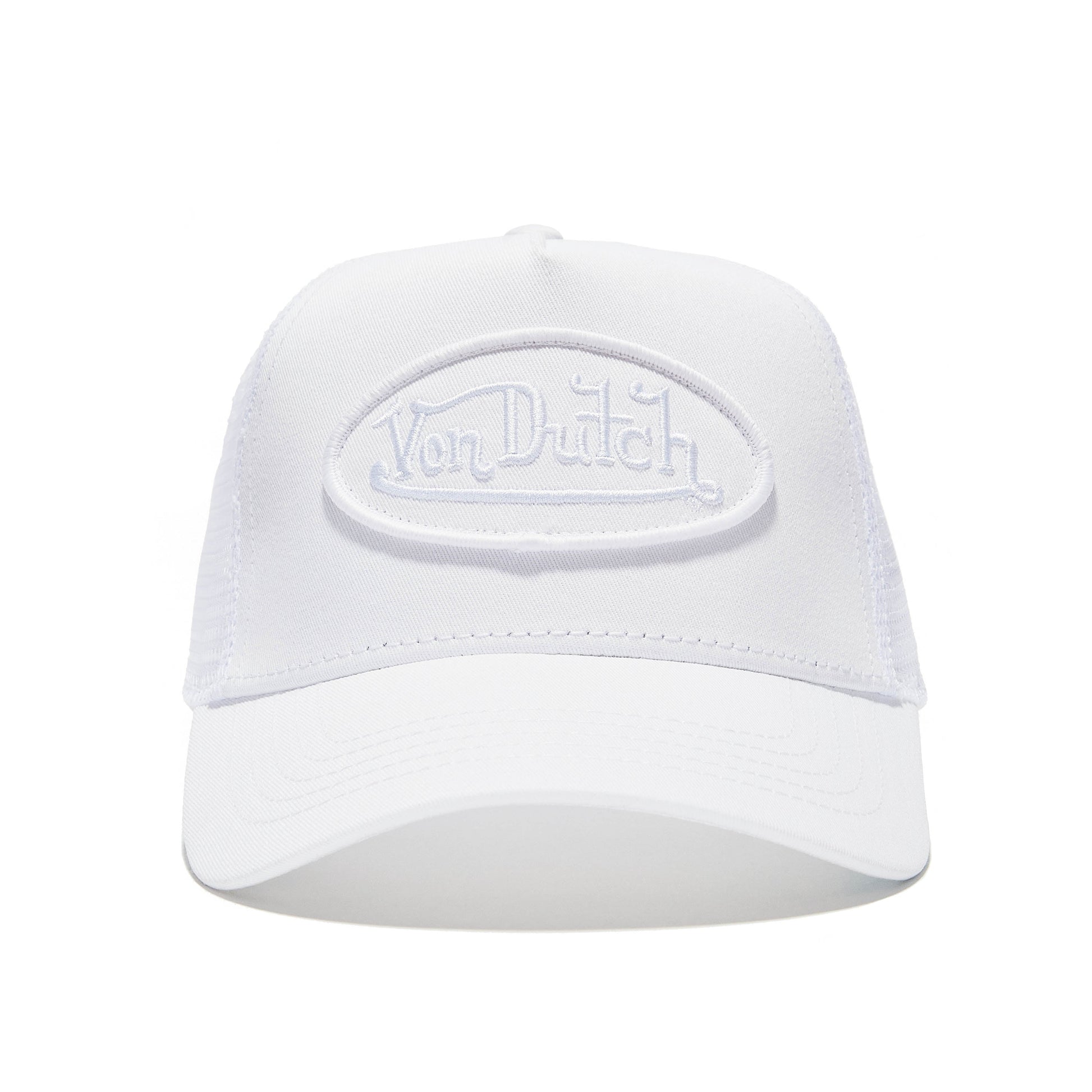 TRIPLE WHITE TRUCKER HAT
