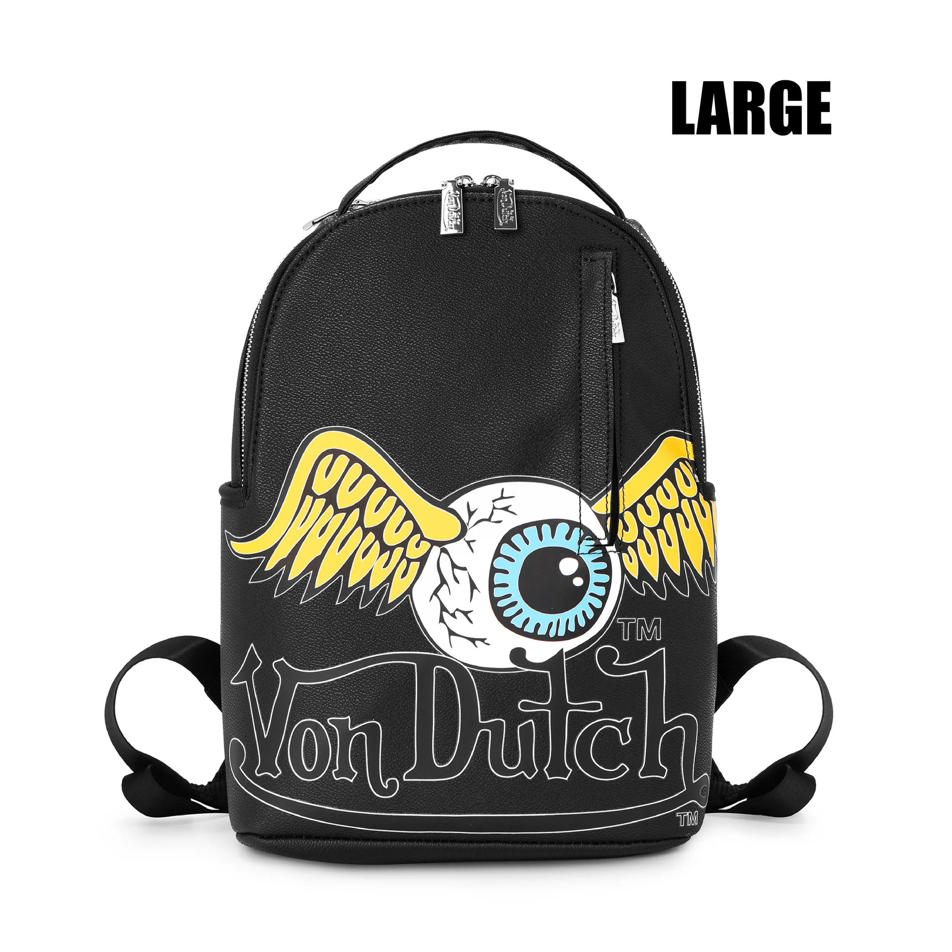 LARGE BLACK FLYING EYE BACKPACK