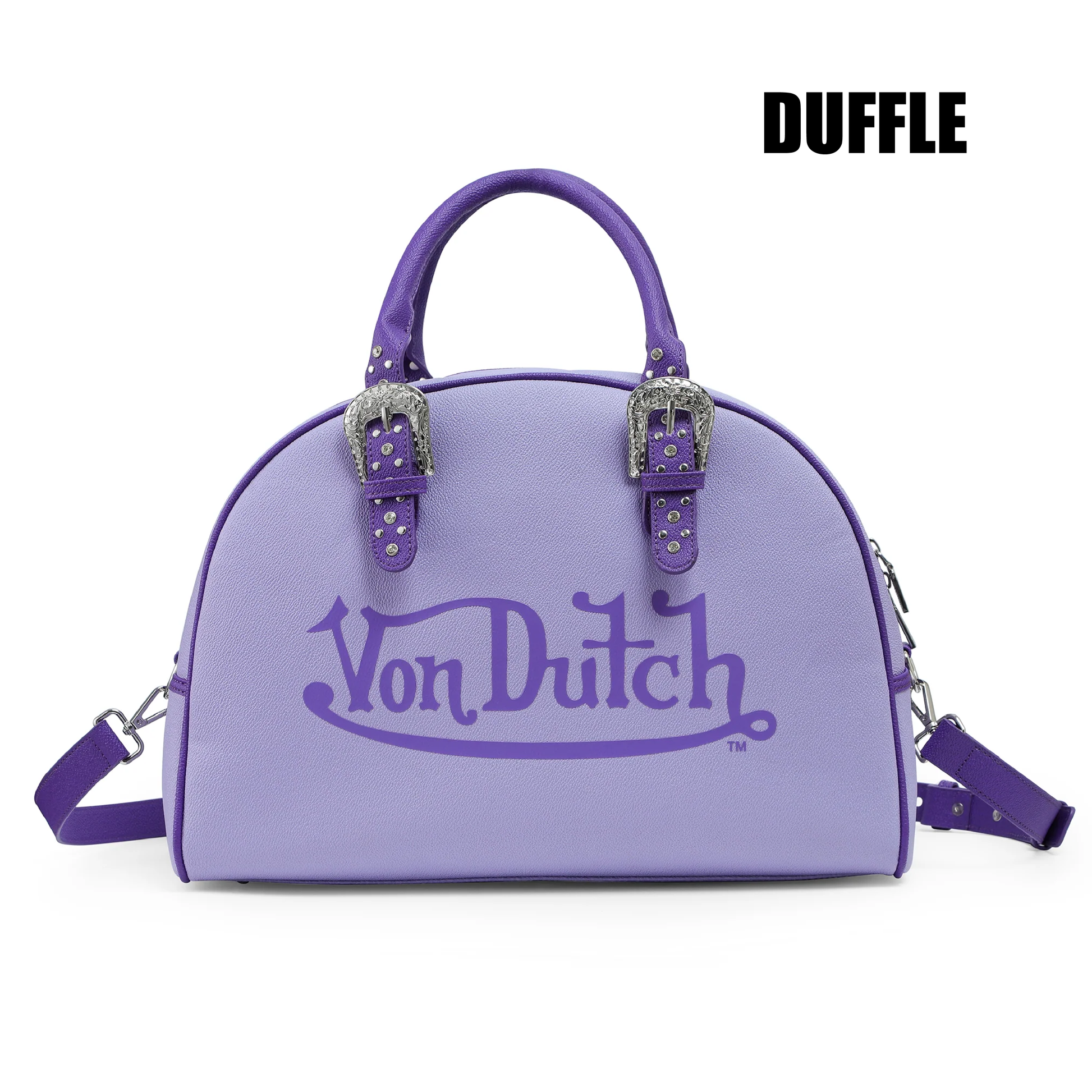 PURPLE & LAVENDER DUFFLE BOWLING BAG