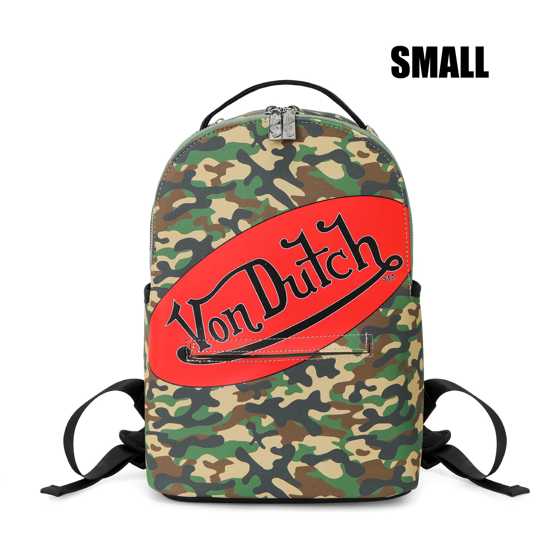 SMALL SIZED GREEN CAMO BACKPACK