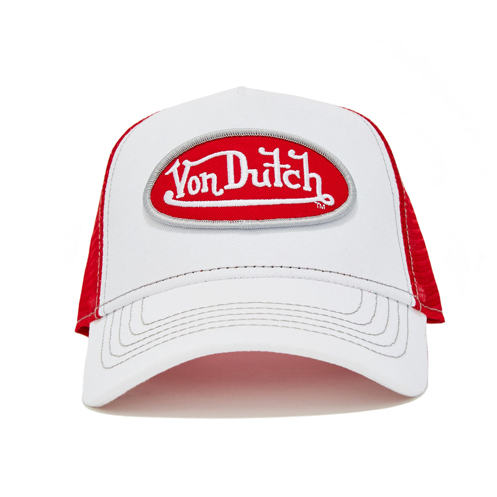 White & Red Trucker Hat