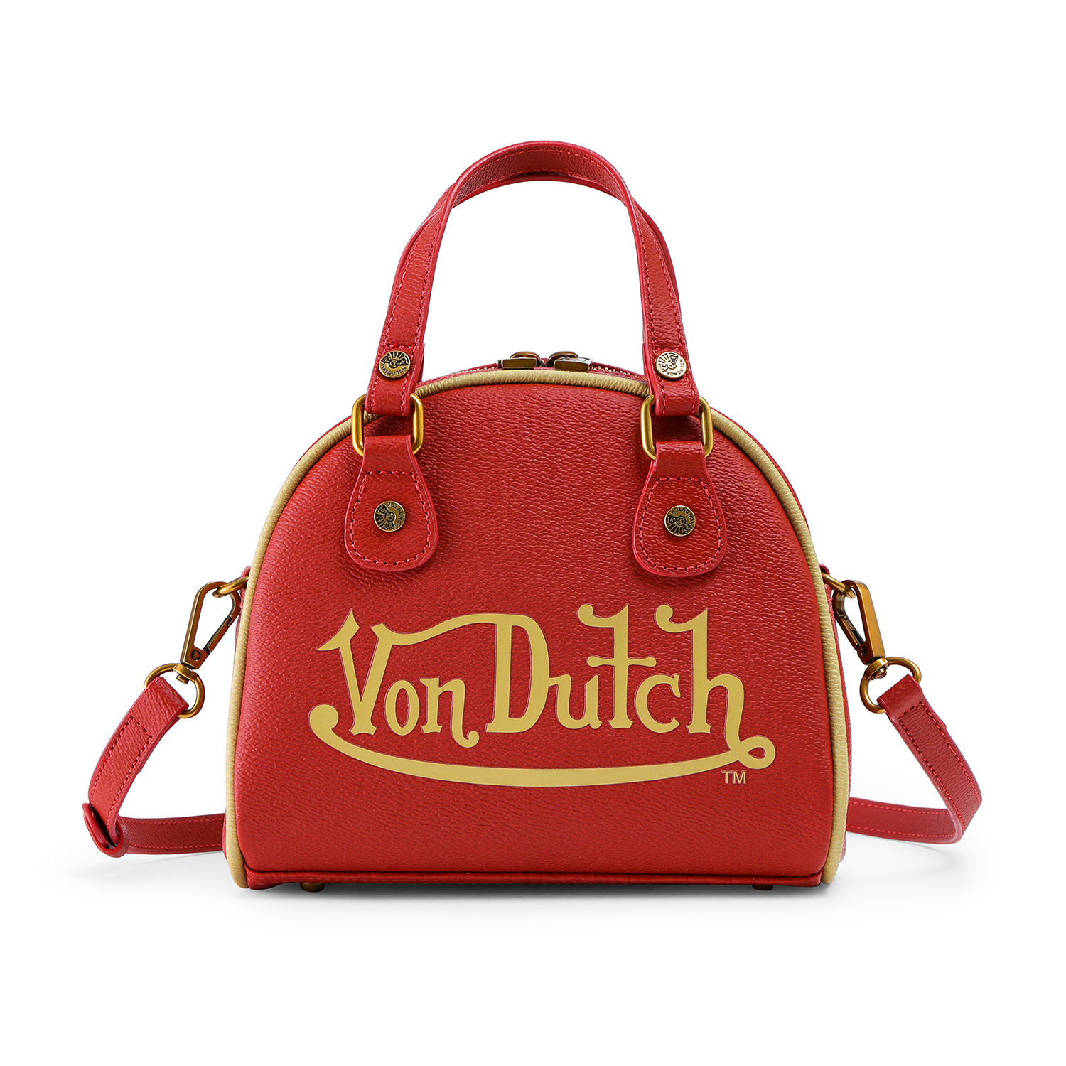 Red & Gold Two-Tone Bowling Bag