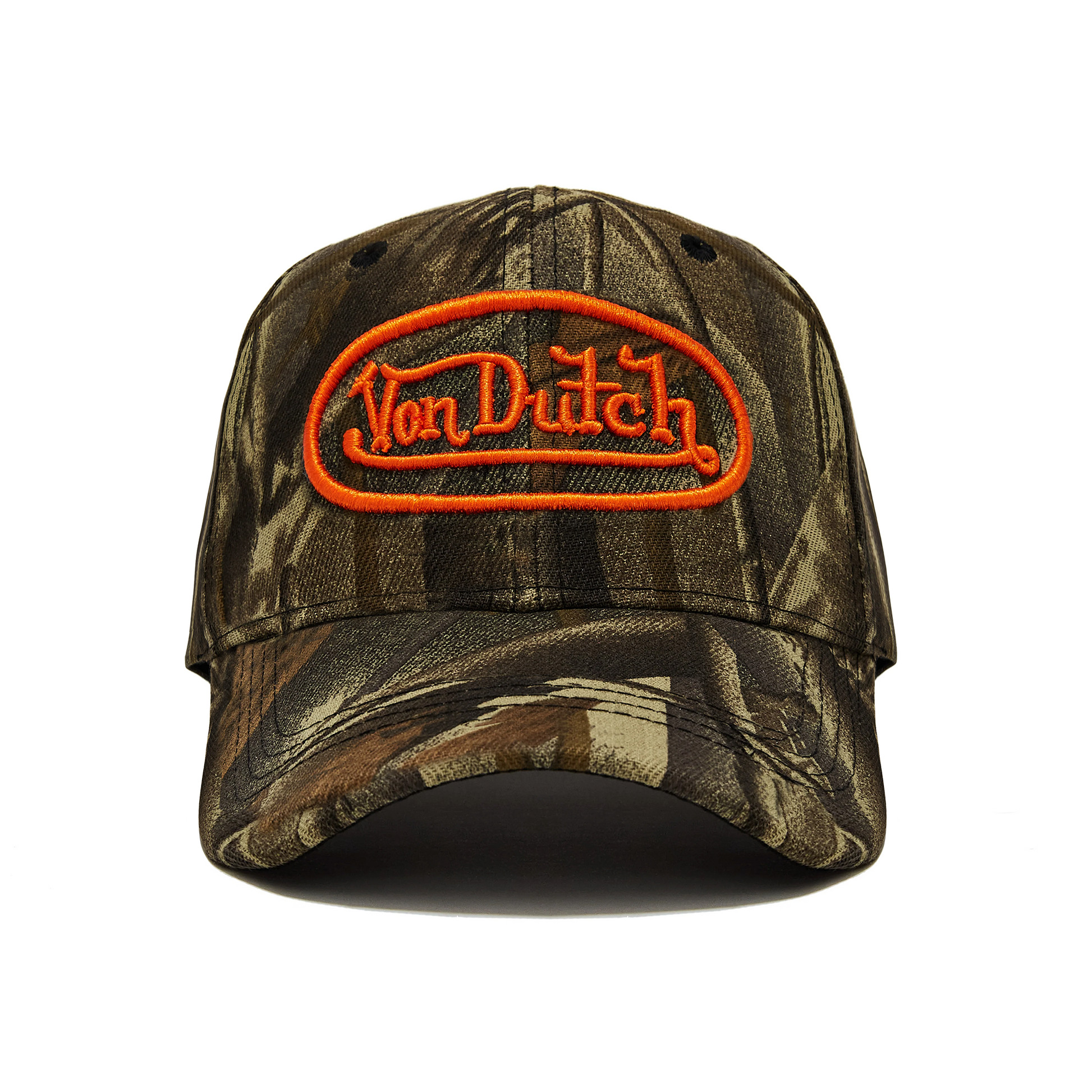 Orange Tree Camo Strapback Trucker Hat